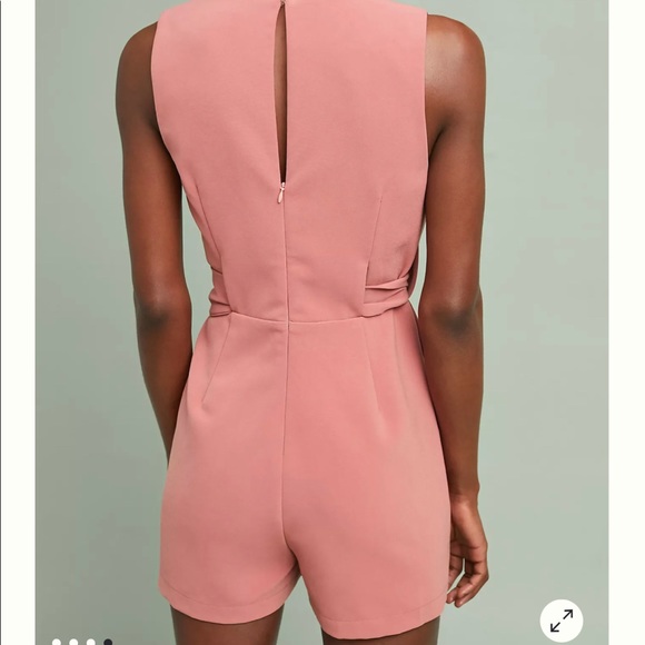 Anthropologie rosy belted romper - Picture 2 of 6